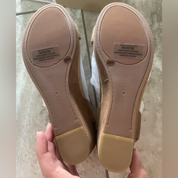 NWT Lucky Brand LK Karston Suede Sandal Wedges - Picture 6 of 15